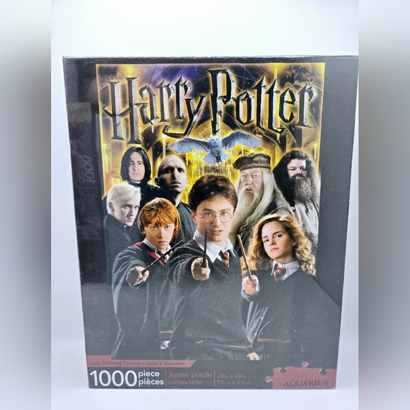 AQUARIUS Harry Potter Collage 1,000 pc Jigsaw Puzzle High Quality Movie Theme - Picture 1 of 7